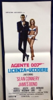Agente 007 Licenza di Uccidere locandina ristampa limit. 33x70