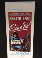 Ciao Nì! Renato Zero loc. originale 1° ediz. (1979) cm 33x70