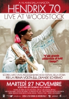 Hendrix 70 Live at Woodstock Manifesto Cinema Originale 100x140