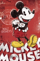 Poster Cartoni Disney Topolino Vintage