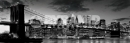 Poster Città New York Ponte di Brooklyn Luci SLIM POSTER