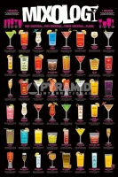 Poster Divertenti Ricette dei Cocktail Birra Pub