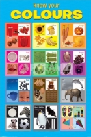 Poster Educativi e Scolastici Impariamo i Colori in Lingua Ingle