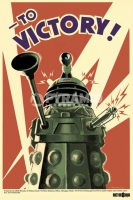 Poster Fantascienza Vintage Serie TV Doctor Who Delek