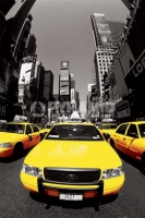 Poster Fotografico New York Taxi Giallo Yellow Cabs