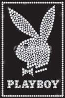 Poster LOGO Coniglio Playboy Bling Brillanti
