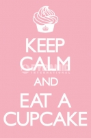 Poster Proverbi Inglesi Keep Calm And Eat A Cupcake