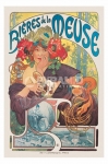 poster Arte Mucha Bieres De La Meuse stampa