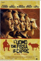 poster film L'uomo che fissa la capre  CINEMA 100X140