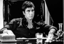 Al Pacino seduto Scarface foto poster 20x25