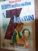 I 7 ASSASSINI (1956) Manifesto originale 140x200