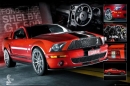 Poster Auto Ford Shelby GT500 Easton Cobra 4 Red Mustang