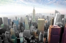 Poster Città New York Veduta Panoramica Empire State Building