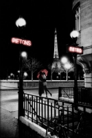 Poster Città Parigi Bacio Tour Eiffel