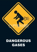 Poster Divertenti Gas Pericolosi Dangerous Gases