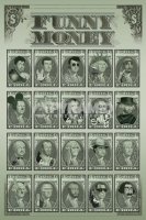 Poster Divertenti Visi Famosi sul Dollaro Funny Money