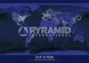 Poster Educativi e Scolastici Cartina Mappa del Mondo di Notte