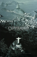Poster Foto Cristo del Corcovado sul Pan di Zucchero Rio De Jane