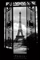 Poster Fotografico Parigi Tour Eiffel 1909