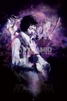 Poster Musica Jimi Hendrix Purple Haze Smoke