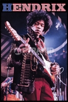 Poster Musica Jimi Hendrix Stelle e Strisce
