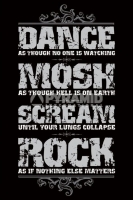Poster Musica Le Regole Dance Mosh Scream Rock