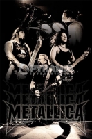 Poster Musica Metallica Bianco e Nero