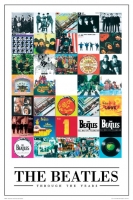 Poster Musica The Beatles Collage Copertine Album