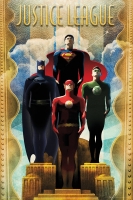 Poster Super Eroi Stile Art Deco' DC Comics