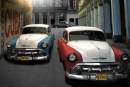 Poster Vintage Auto Macchine a Cuba
