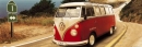 Poster Vintage Camper Pulmino Volkswagen California DOOR POSTER
