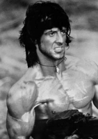 Stallone Rambo mitra foto poster 20x25