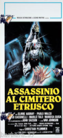 poster ASSASSINIO AL CIMITERO ETRUSCO locandina ED.1982